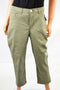 Lee Platinum Women's Green Mid Rise Cameron Capri Cropped Denim Jeans 12
