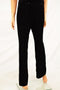 INC International Concepts Women Black Velvet Pull-On Flare Casual Pants 6