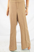 INC International Concepts Women Stretch Brown Regular Fit Flare Dress Pants 16