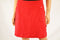 Style&Co Women Stretch Red Pocketed Pull-On A-Line Skirt Over Knit Skort L