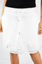 Style&Co Women Stretch White Pull-On Drawstring Crochet-Trim  A-Line Skort XL