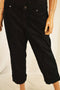 Style&Co Women's Black Mid Rise Curvy Fit Capri Cropped Denim Jeans 10