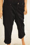 Style&Co Women's Black Mid Rise Curvy Fit Capri Cropped Denim Jeans 4