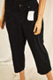 Style&Co Women's Stretch Black Mid Rise Capri Cropped Pants 16