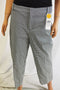 Charter Club Women Blue Print Pull-On Newport Slim Cropped Pant 16