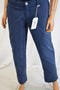 Style&Co Women's Blue Cuffed Boyfriend Chino Casual Pants 4