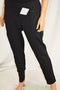 Style&Co Women's Black Pull-On Printed Slim Casual Pant L
