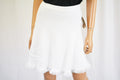 Rachel Rachel Roy Women's White Fringed-Hem Sweater Skirt XS