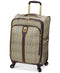 London Fog Knightsbridge 21 Expandable Spinner Carry On Suitcase Brown