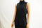 New Alfani Women's Turtle Neck Sleeveless Stretch Black Solid Blouse Top S - evorr.com