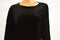 Alfani Women's Stretch Black Layered Look Chiffon-Hem Velvet Tunic Blouse Top L - evorr.com