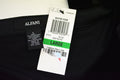 Alfani Women's Stretch Black Layered Look Chiffon-Hem Velvet Tunic Blouse Top L - evorr.com