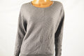 Alfani Women's Dolman Sleeve Gray Buttoned-Cuff Ribbed Sweater Top L - evorr.com