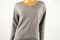 Alfani Women's Dolman Sleeve Gray Buttoned-Cuff Ribbed Sweater Top M - evorr.com