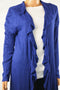 INC International Concepts Long-Sleeve Blue Open Front Ruffled Cardigan Shrug XL - evorr.com
