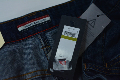 Tommy Hilfiger Women's Stretch Blue Medium Wash Pencil Denim Skirt 14 - evorr.com
