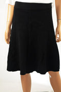 Alfani Women's Black Pull On Knit Fit&Flare A-Line Sweater Skirt  L - evorr.com