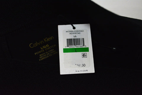 Calvin Klein  Women's Stretch Black Pull-On Faux-Leather Straight Pencil Skirt L - evorr.com