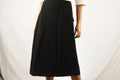 Alfani  Women's Stretch Black Solid Front-Slit Wear To Work  A-line Skirt 14 - evorr.com