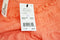NY Collection Women's Stretch Orange Off-The-Shoulder Blouse Top Plus 2X