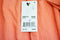 New NY Collection Women's Stretch Orange Off-The-Shoulder Blouse Top Plus 3X