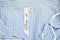 NY Collection Women Cotton Blue Stripe Embroidery Button Down Blouse Top Plus 2X