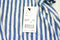 NY Collection Womens Plus High Low Blue White Striped T-Shirt Blouse Top Plus 1X