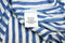 NY Collection Womens Plus High Low Blue White Striped T-Shirt Blouse Top Plus 1X