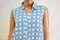 Charter Club Women Printed Sleeveless Clear Coast Combo Button Down Top Plus 16W