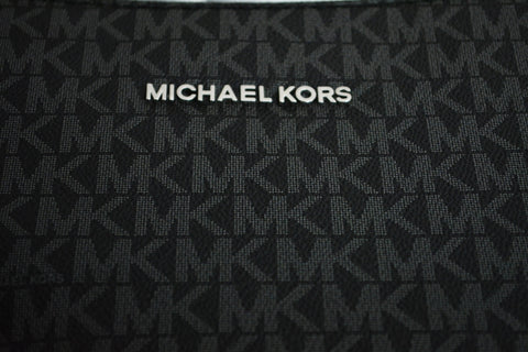 Michael kors Women Large MK Signature Jet Crossbody Shoulder Bag Black