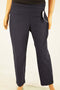 Charter Club Women Blue Tummy-Control Cambridge Slim Dress Pant 14 S