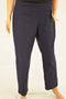 Charter Club Women Blue Tummy-Control Cambridge Slim Dress Pant 14 S