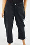 Lee Platinum Women Black Mid Rise Cameron Capri Cropped Denim Jeans 6