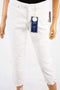 Charter Club Women White Embroidered Bristol Capri Cropped Jeans 4