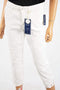 Charter Club Women White Embroidered Bristol Capri Cropped Jeans 4