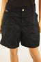 Style&Co Women's Stretch Black Zippered-Pocket Bermuda Shorts 18