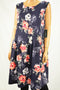 Jessica Howard Women's Blue Floral Printed Fit And Flare Dress Plus 18W