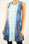 Style&Co Women Stretch Blue Mixed-Print Swing Dress Petite Small PS