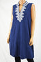 Charter Club Women's Blue Crochet-Trim Sheath Dress X-large XL