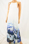 Bar III Women's  White Dip-Dyed Halter Maxi Dress Medium M