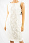Thalia Sodi Women's White Sleeveless Lace Sheath Dress 12
