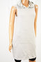 Love Fire Young Women's Sleeveless Gray Pocketed Hoodie Dress Small S