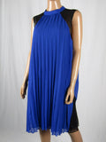 $99 New Thalia Sodi Women's Blue A-Line Pleated Lace Shift Tunic Dress Size XL - evorr.com