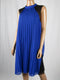 $99 New Thalia Sodi Women's Blue A-Line Pleated Lace Shift Tunic Dress Size XL - evorr.com