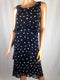 $99 New SL Fashions Women's Plus Size Tiered Polka-Dot Dress Black white 22W - evorr.com