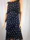 $99 New SL Fashions Women's Plus Size Tiered Polka-Dot Dress Black white 22W - evorr.com