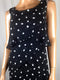 $99 New SL Fashions Women's Plus Size Tiered Polka-Dot Dress Black white 22W - evorr.com