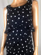 $99 New SL Fashions Women's Plus Size Tiered Polka-Dot Dress Black white 16W - evorr.com