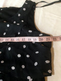 $99 New SL Fashions Women's Plus Size Tiered Polka-Dot Dress Black white 16W - evorr.com