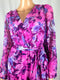 $99 New SANGRIA Women Plus Size Floral Printed Belted Maxi Dress Pink Size 22W - evorr.com